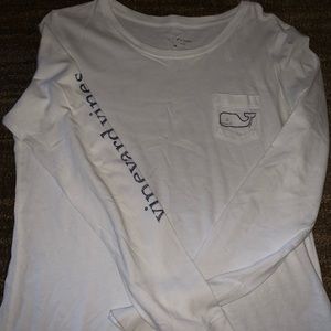 White & Blue Vineyard Vines Tee